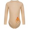 Kids Girls Gymnastics Leotards Long Sleeves Nude Undergarment Leotard for Girls Ballet Dance Wear