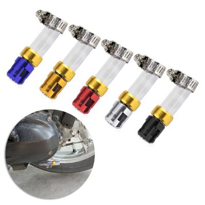 Elegante tappo in lega per tubo di scarico dell'acqua del filtro dell'aria per motociclette Trattamenti antiruggine per migliorare le prestazioni del motore Tuning