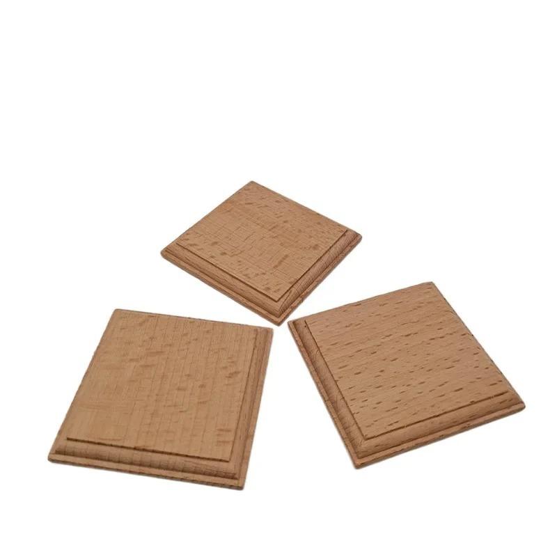 10pcs 6cm Wood Plaques for Crafts Rectangular Wood Plaques Unfinished Wooden Plaques Unfinished Rectangular Wood Slices