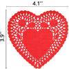 650PCS Paper Heart Doilies for Crafts - Valentines Day Decorations Red/Pink Lavender/White/Mint Blue Lace Cutouts, Wedding Valentine's Party Decor
