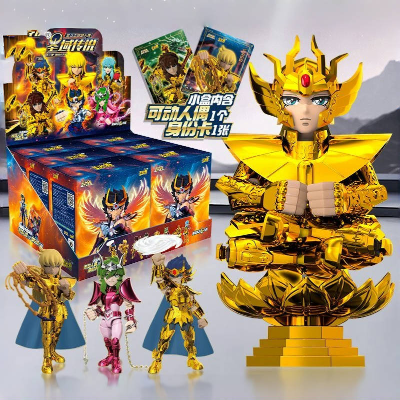 Original Saint Seiya Version 2 Aiolos Shura Libra Virgo Cancer Phoenix Golden Saints Toy Assembled Action Figure Model Gift