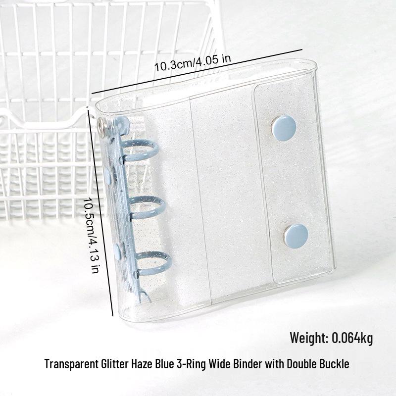 M5 Transparent PVC Binder Cover for A6/A7 Photocards & Stickers