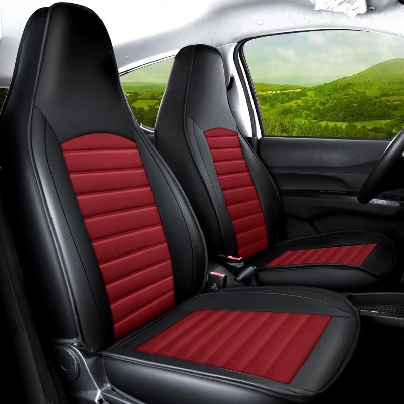 Leapmotor All-Season Leather Seat Cover: Full Surround, Wear-Resistant, Five-Seat, Universal Fit.