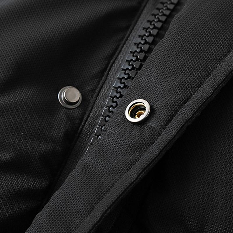 Übergröße 4XL-10XL Mode lange Parkas für Herren im Winter Übergröße Oberbekleidung mit Kapuze lässig locker dick warm Wintermantel