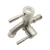 1/2" Double Outlet Faucet for Washing Machine Dual Control Water Tap One in Two Out Bidet Faucet Bathroom Sink Fitting