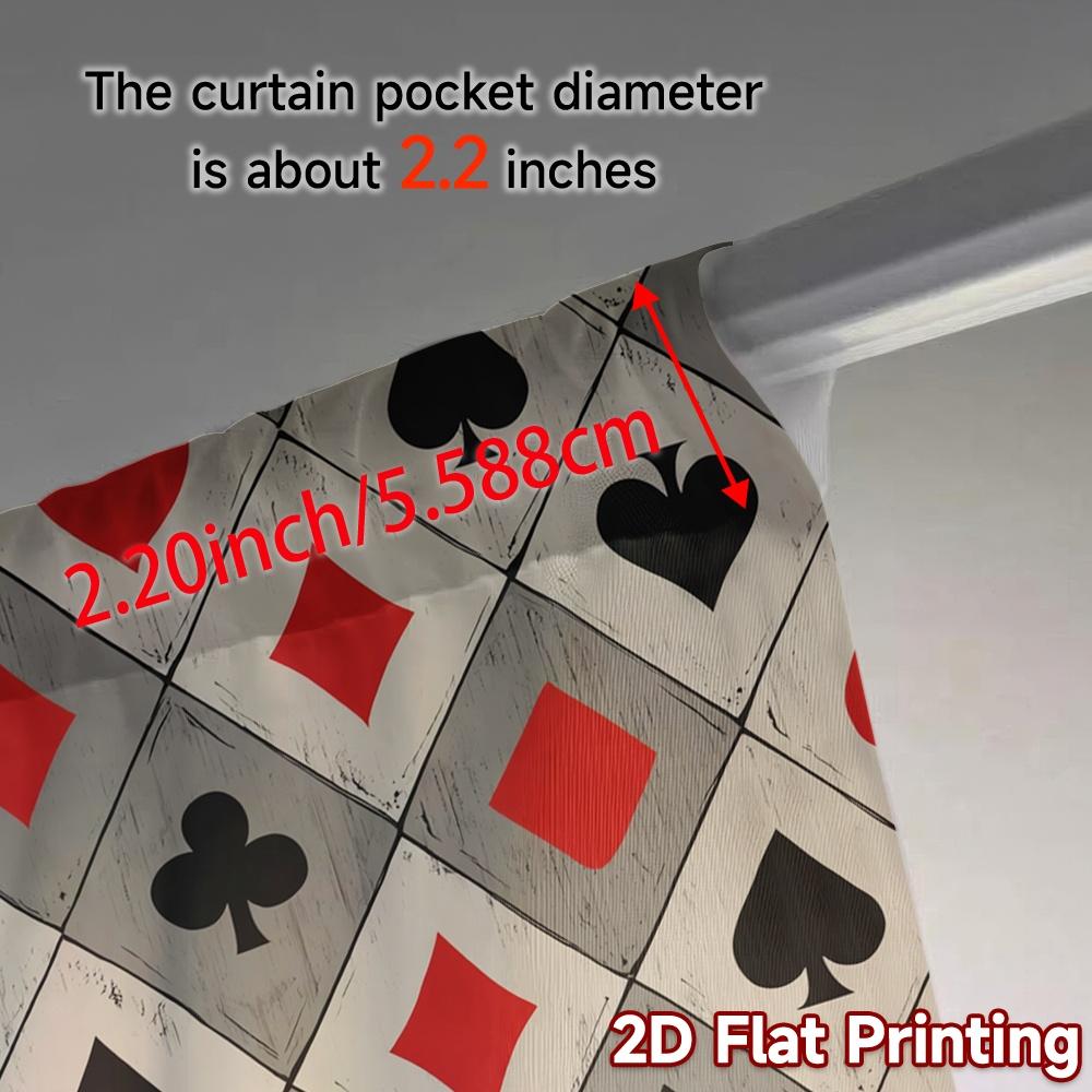 2D Flat Printing  JIT 2pcs   Curtains (Without Rod) Card Curtain Popular Minimalist Curtains Machine Washable Fabric Curtains