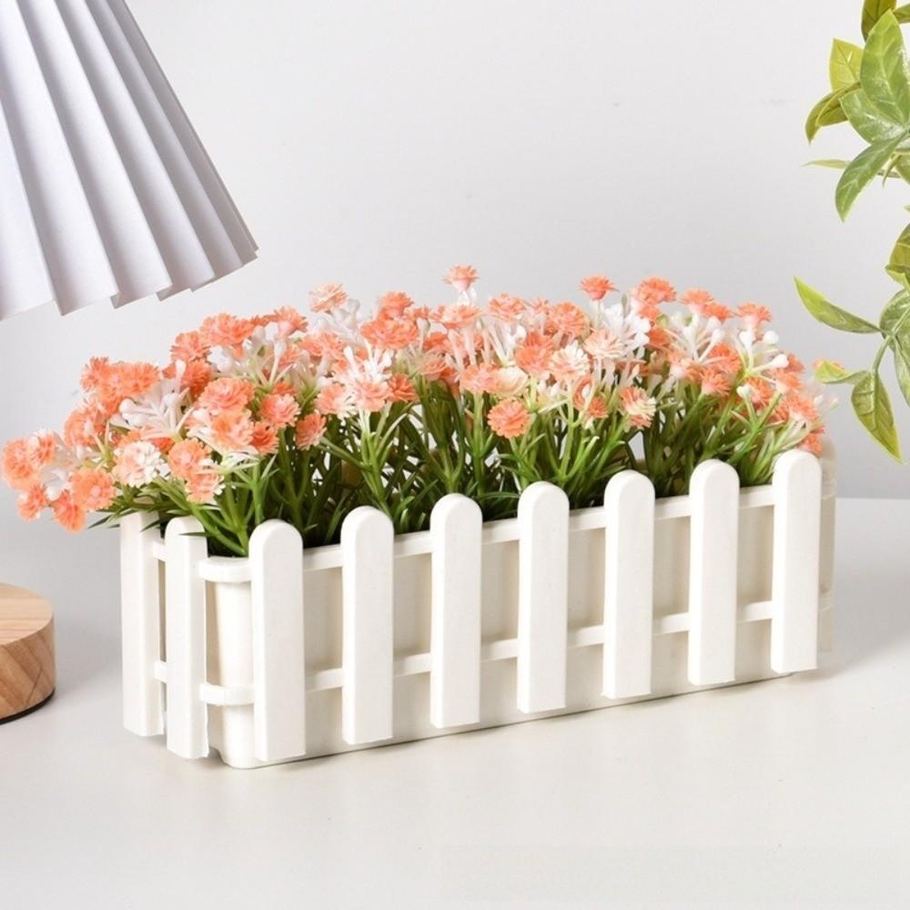 Small Planter Box Greenery Container Flower Arrangement Creative Fence Flowerpot Porch