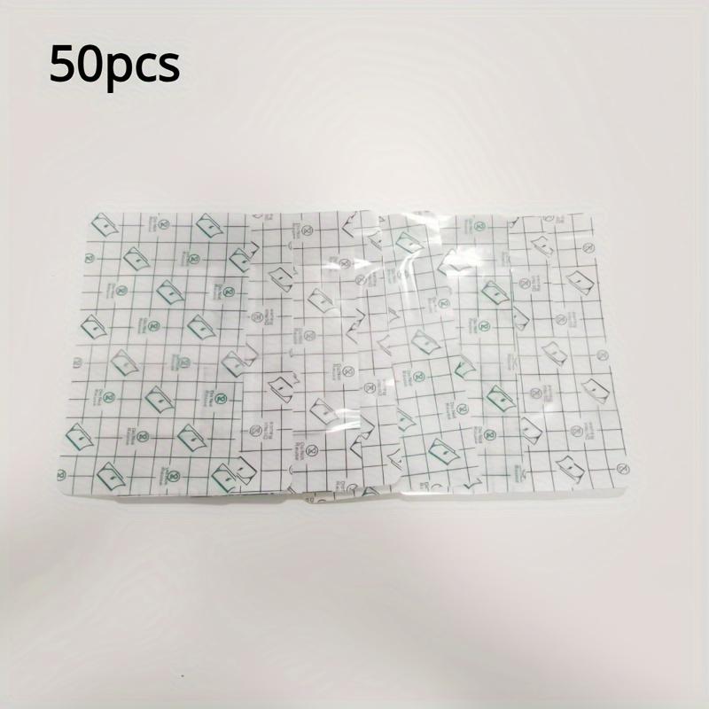 20/50pcs Waterproof Transparent Film Dressing, Self-Adhesive PVC Gauze Bandages with Padding, Ideal for Showering & Water Sports