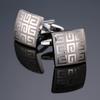 High Quality Novelty Cuff Links Copper Metal Laser Engraving Cufflinks Mans French Suit Accessories Jewellery