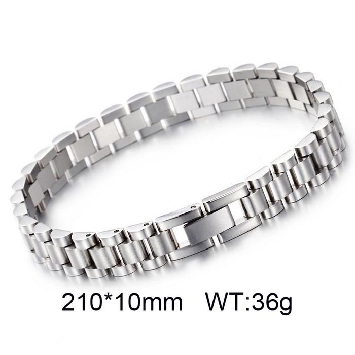 Kalen 9/10/15mm Golden Watch Strap Stainless Steel Bracelet For Men Women High Polished Bangle Party Holiday Jewelry Gifts
