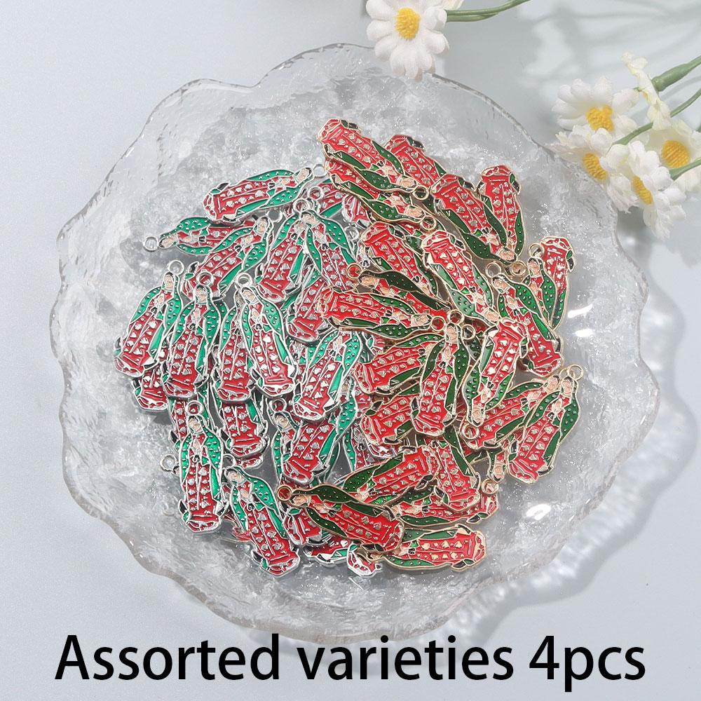 4/8/12pcs Alloy Material Enamel Madonna Pendant Creative Personalized Decorative Accessories Pendant DIY Jewelry Making