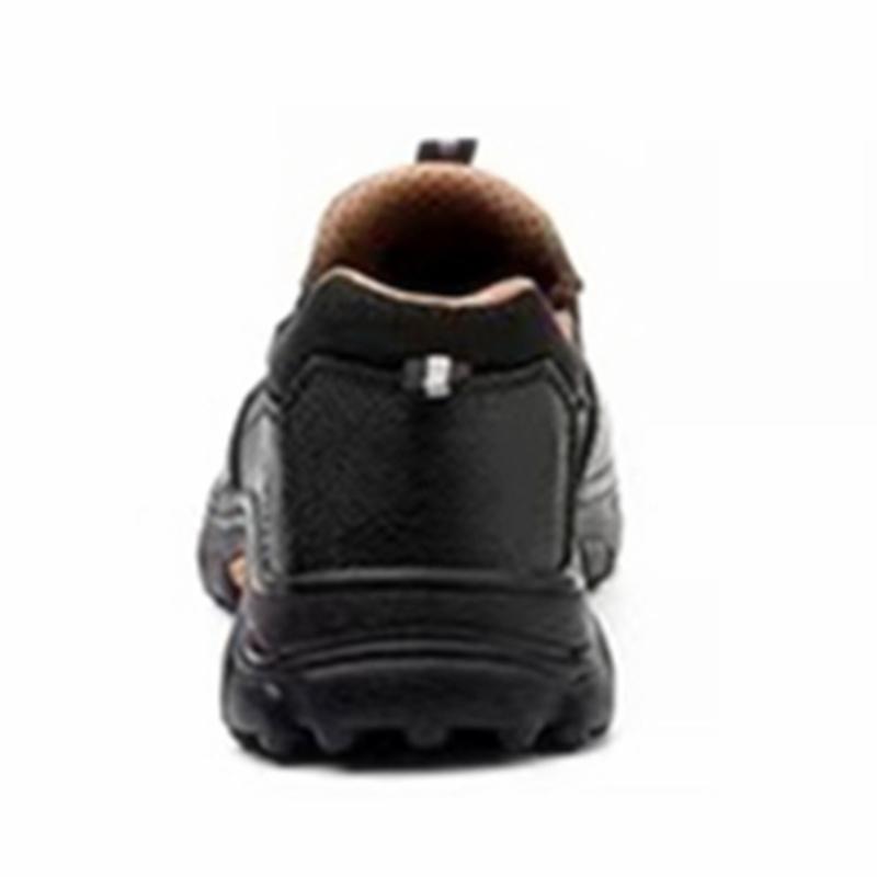 Safety Shoes Men PU Leather Men Work Steel Toe Shoes Anti-Puncture Indestructible Shoes Safety Boots Male Anti-Slip Work Boots