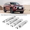 8PCS/Set Car Exterior Door Handle Trim Replacement for Mitsubishi Pajero/Montero/Shogun Sport 2019‑2021Chrome