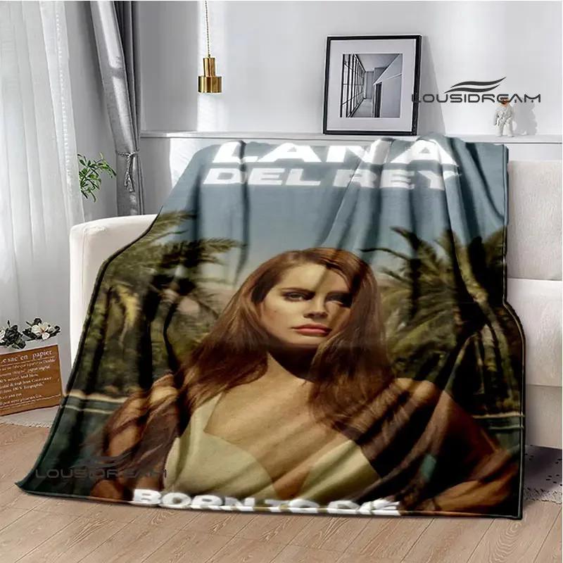 Coperta Stampa Retrò Lana Del Rey Coperta Calda alla Moda Coperta con Bordo a T Coperta per Casa e Viaggio Biancheria da Letto Regalo di Compleanno