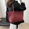 Women's Bag Large Capacity Soft Leather Tote Bags Casual Versatile Shoulder Handbag Winter Versatile Commute Bag