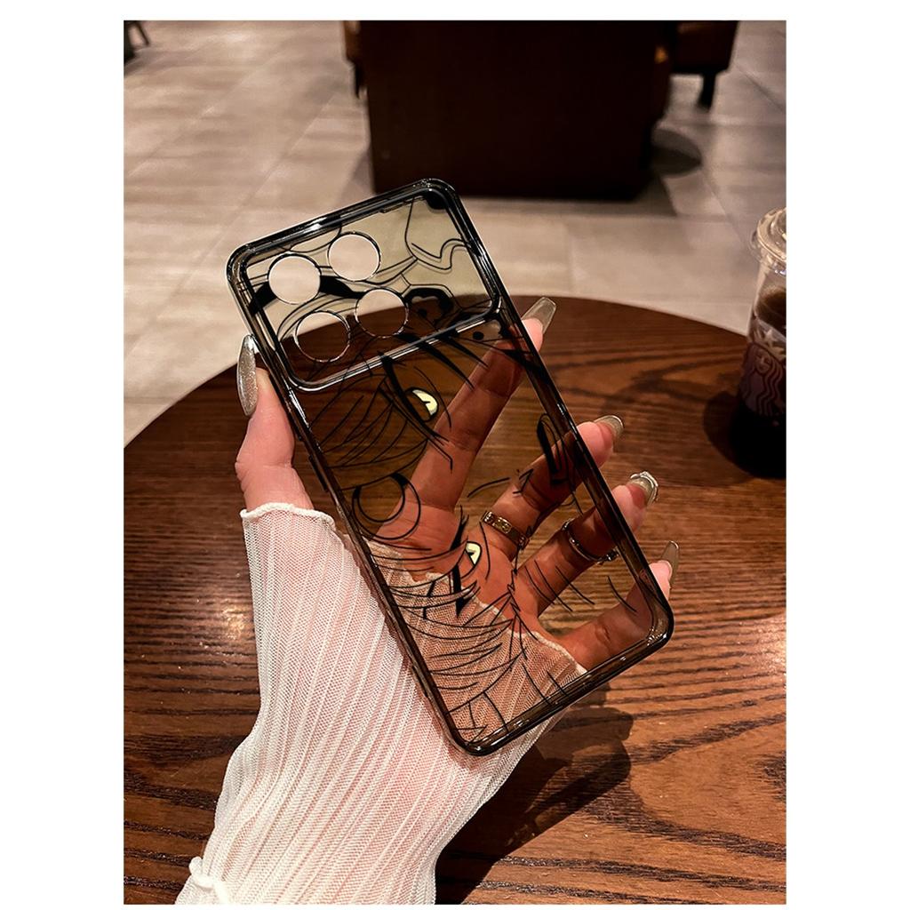 Anime Line Art Manga Eyes TPU Phone Case For IPhone 15 14 13 12 11 Pro Max X XR XS 8 7 Plus, Clear Shockproof Protective Cover
