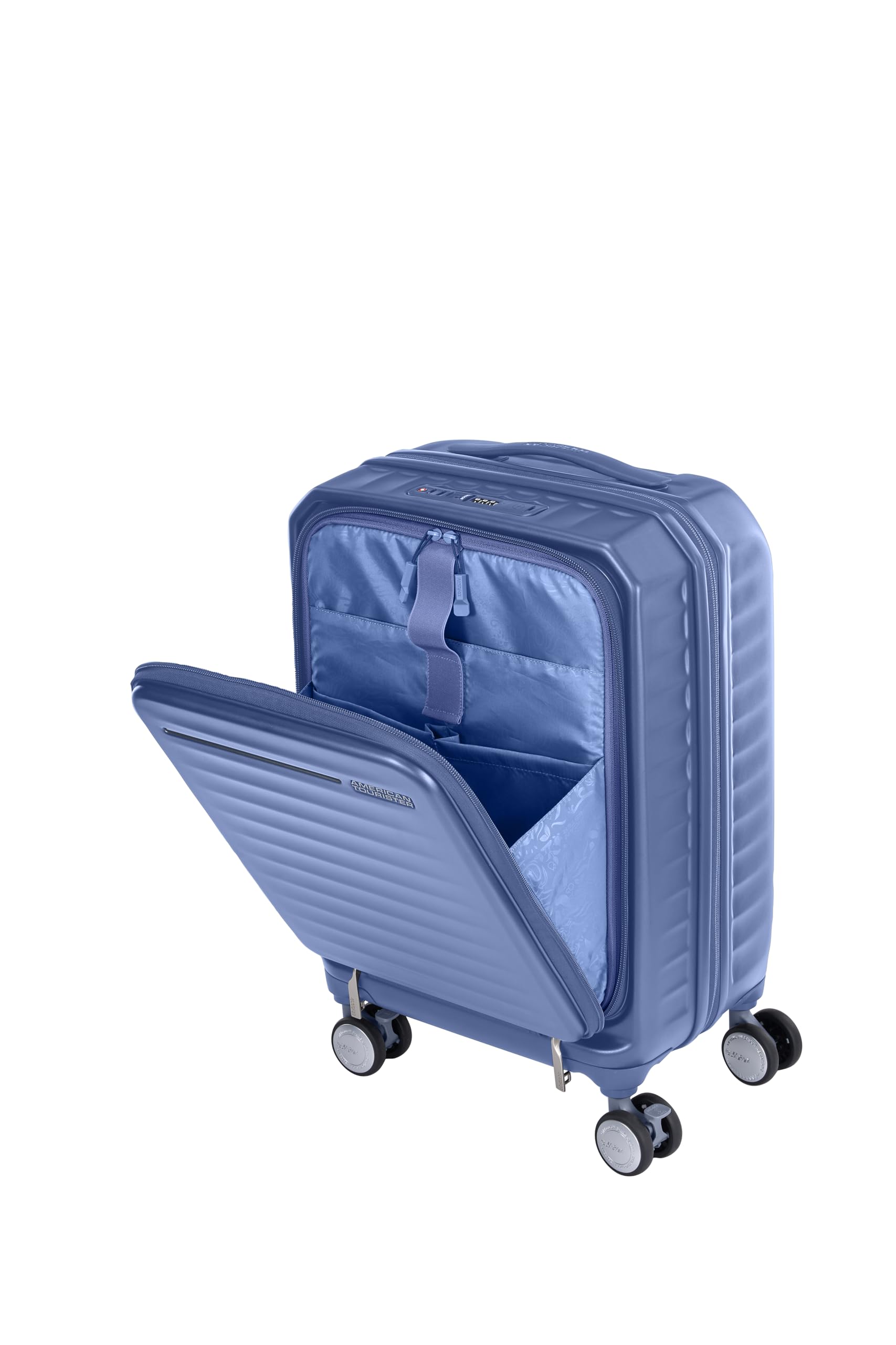 

Carry FRONTEC Spinner S Front Large With TSA Element Blue [American Tourister] Suitcase, Case, 54, Size, Carry-on, Opening, Expandable, Lightweight,