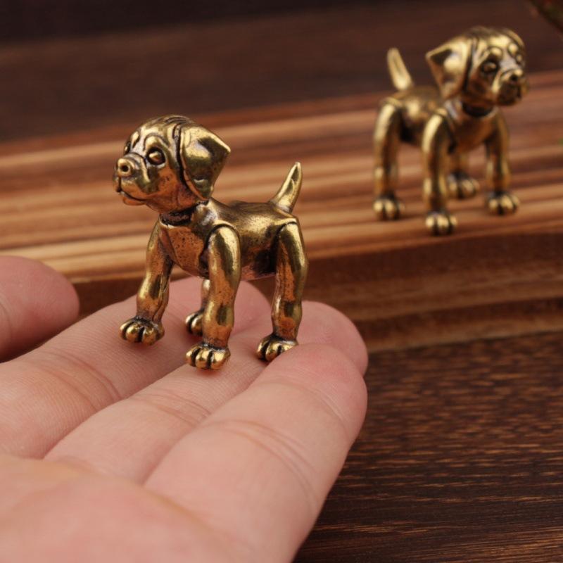 Kupferornament Reichtumshund Zwölf Tierkreiszeichen Grenzüberschreitende Ornamente Messing Kleines Kupfergeschirr Orna