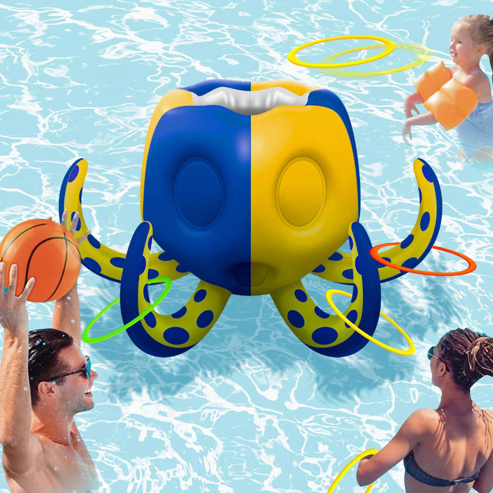 

Yongqi надувной осьминог для бросания воды, детский бассейн, круг для бросания воды, игрушки для открытого бассейна на лужайке