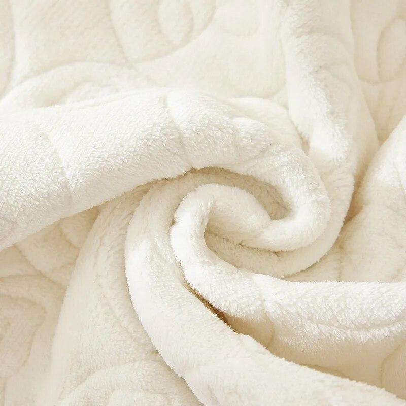 Plush Sofa Cushion  New High-end Non-slip Cushion Winter Cream Wind Thickened Sofa Cover Cover Cloth