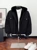 Men's Trendy Thickened Lambswool Hooded Cotton Jacket for Autumn/Winter