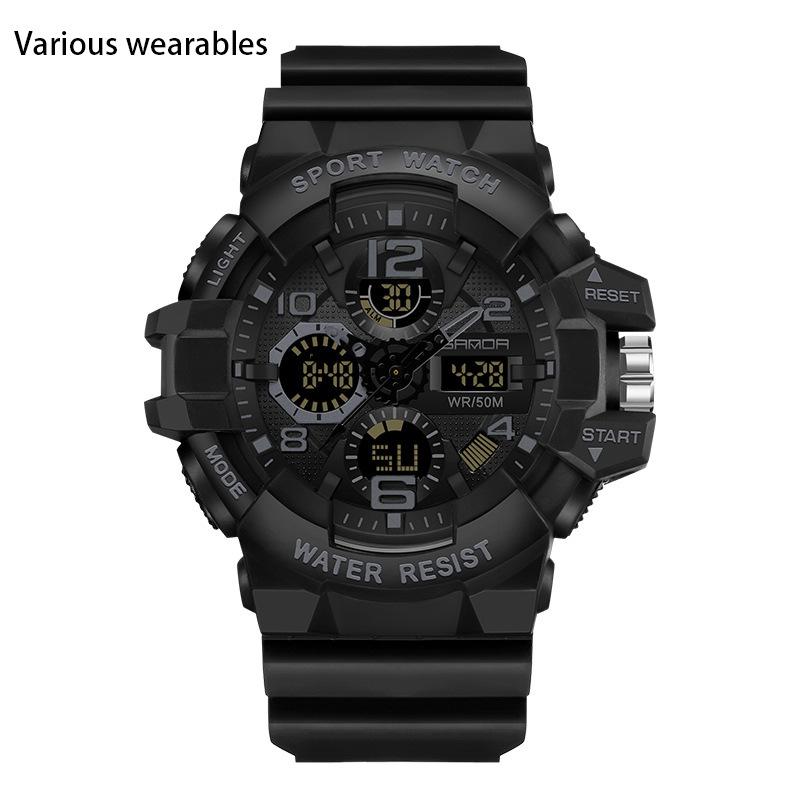 Tendencia Deportes Juveniles Reloj Electrónico Coreano Reloj de Personalidad Creativa para Hombre