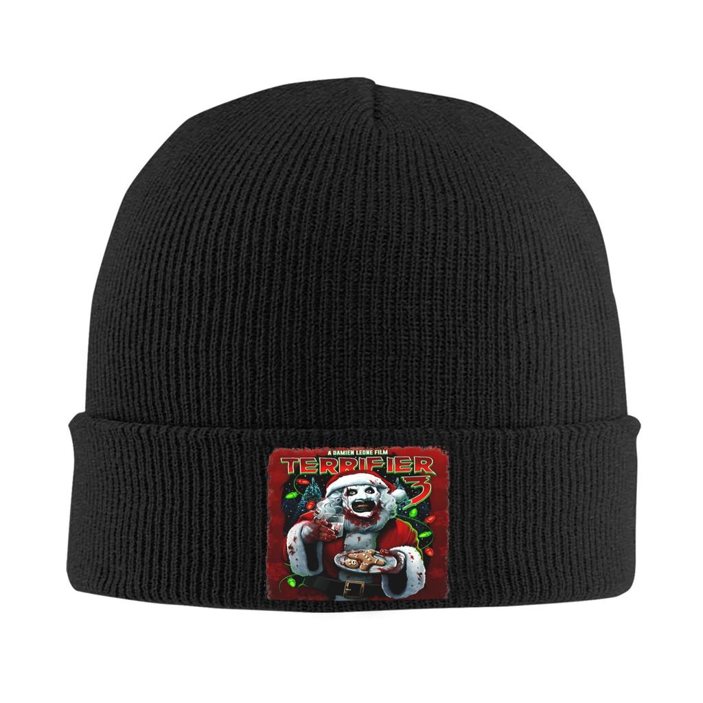 Terrifier 3 Christmas Knit Hat Trendy Caps Unisex Adult Outdoor Sport Beanie Hats Spring Graphic Warm Bonnet Hats