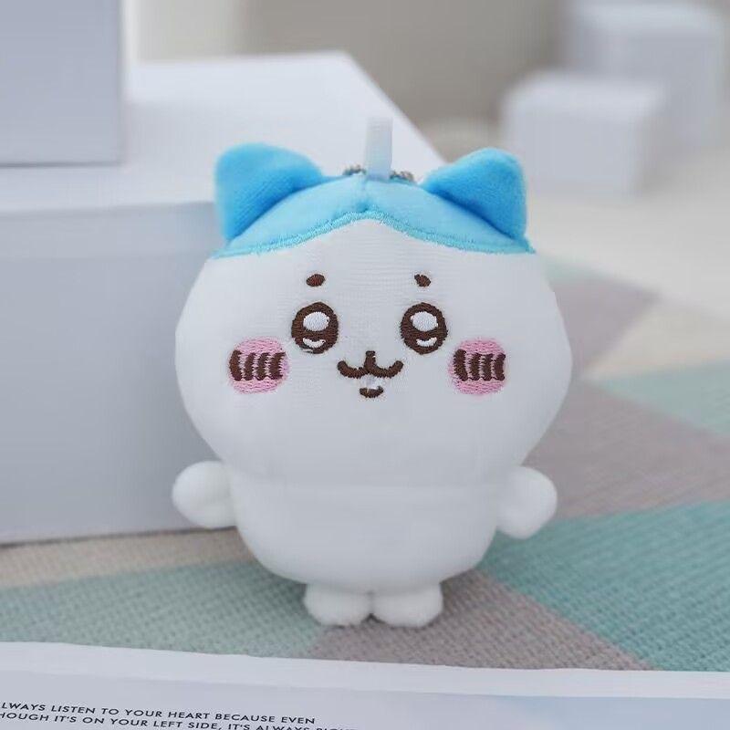 Hachiware Self Deprecating Bear Plush Keychain Cute Little Feet Hanging Doll Kawaii Stuffed Animal Bag Charm Gift