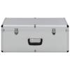 VidaXL Boîtes de rangement 2 pcs Argenté Aluminium