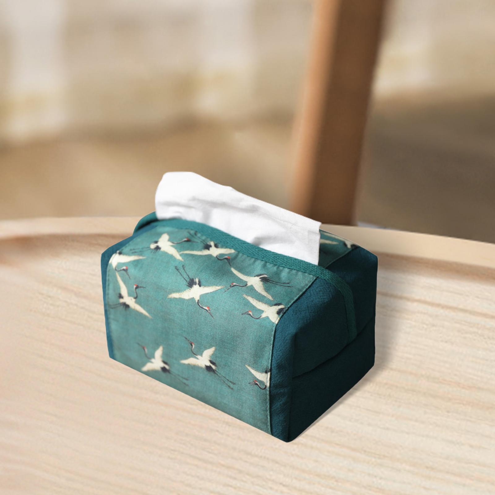 Tissue Dispenser Box Fall Resistance Portable Fashion Universal Tissue Box Holder for Bathroom Tabletop Bedroom Hotel Kitchen