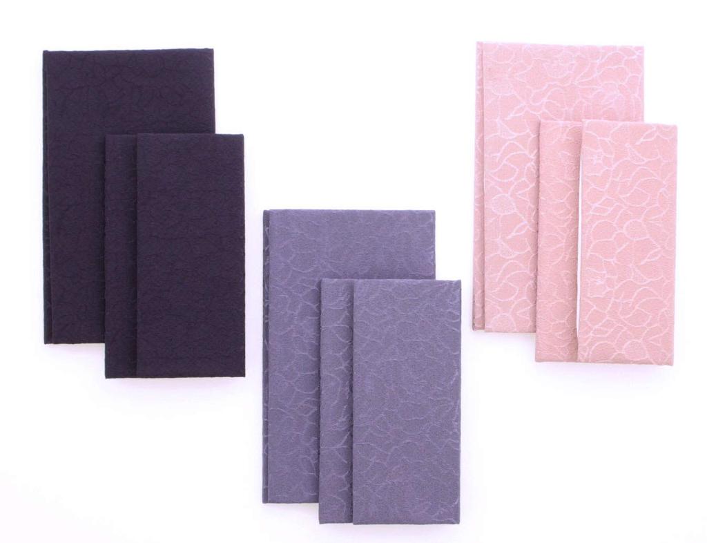 Taiko Sangyo Mătase Chirimen Fukusa (Țesătură Crepe de Mătase) Set moale cu plic auriu și etui pentru mătănii de rugăciune, Fabricat în Japonia, Violet