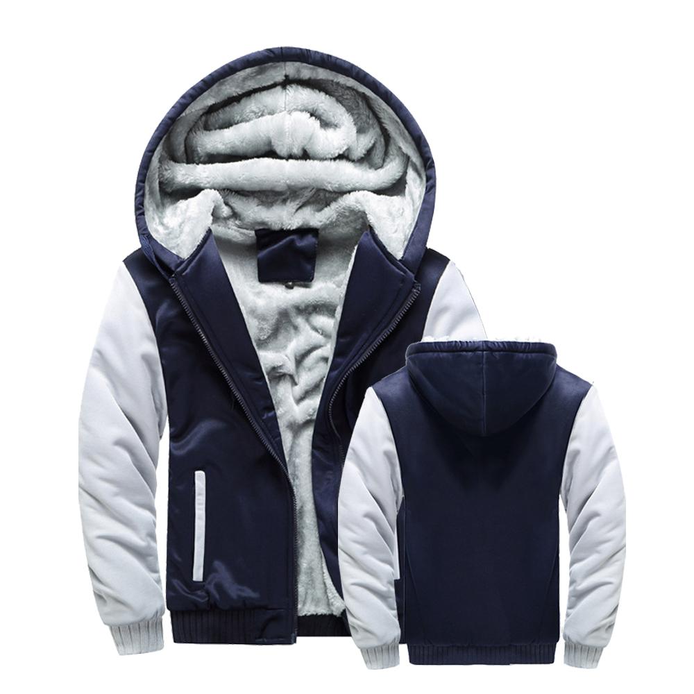 Zimní bunda Muži Teplý kabát Silný fleece Pánské Zip Bundy s kapucí Běžné Sportovní oblečení S kapucí Svrchní oblečení Dlouhé rukávy Sportovní Mikina