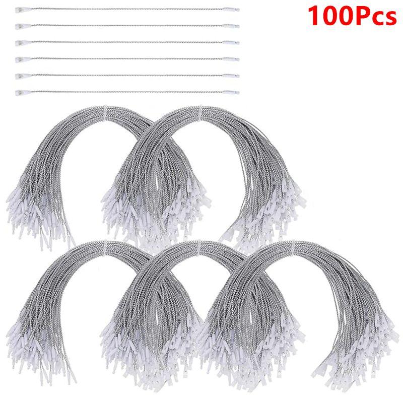 20cm 100Pcs Christmas Ball Strings Ropes Golden Ribbon Hooks for Christmas Tree Pendant Home Party New Year 2025 Decoration