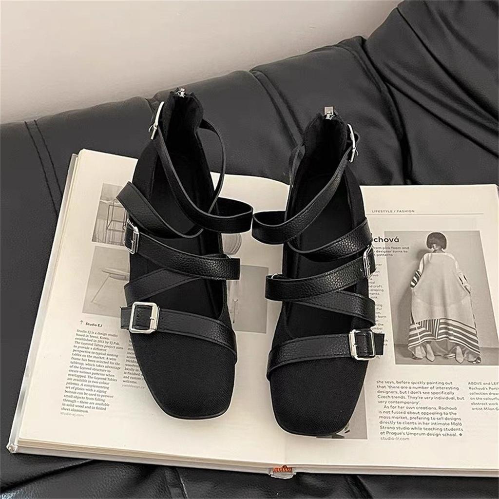 Inner height increase French Mary Jane shoes 2025 new beautiful skirt temperament ballet single shoes evening shoes