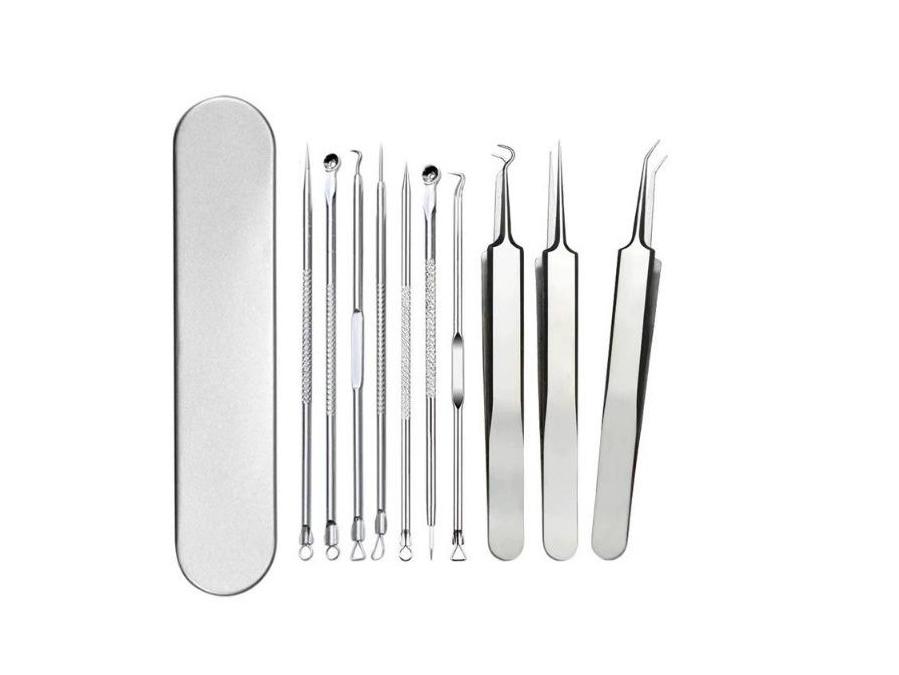 Stainless Steel Blackhead Remover & Acne Needle Set - Beauty Tools