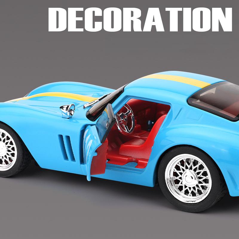 1/32 250 GTO Super Sports Car Alloy Die Casting Model Simulation Sound & Light Toy Miniature Car Ornaments Present For Childrens