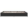 Bed Frame Black 120x190 cm Particleboard and Metal