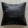 High-end Luxury Cushion Cover Striped PU Sofa Throw Pillow Cover Backrest Bedside Cushion Lumbar Support Throw Pillowcover 2026