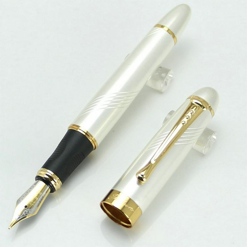 JINHAO X450 High Quality Multicolor White 18KGP Nib Fountain Pen Twist Carven Stationery School&Office Writing