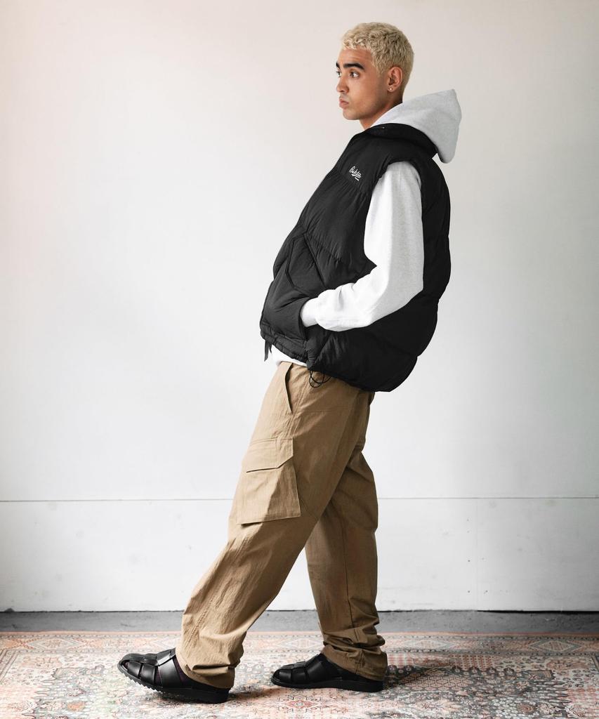 Cliff Mayer Men's Medium Cotton Nylon Easy Cargo Pants, Beige