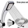 300-Hole Pressurized Square Rainfall Handheld Shower Head Set