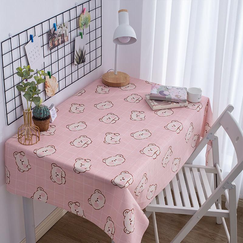 Flannel Tablecloth Girl Heart Cute Cartoon Children'S Room Student Dormitory Desk Decoration Photo Background Cloth