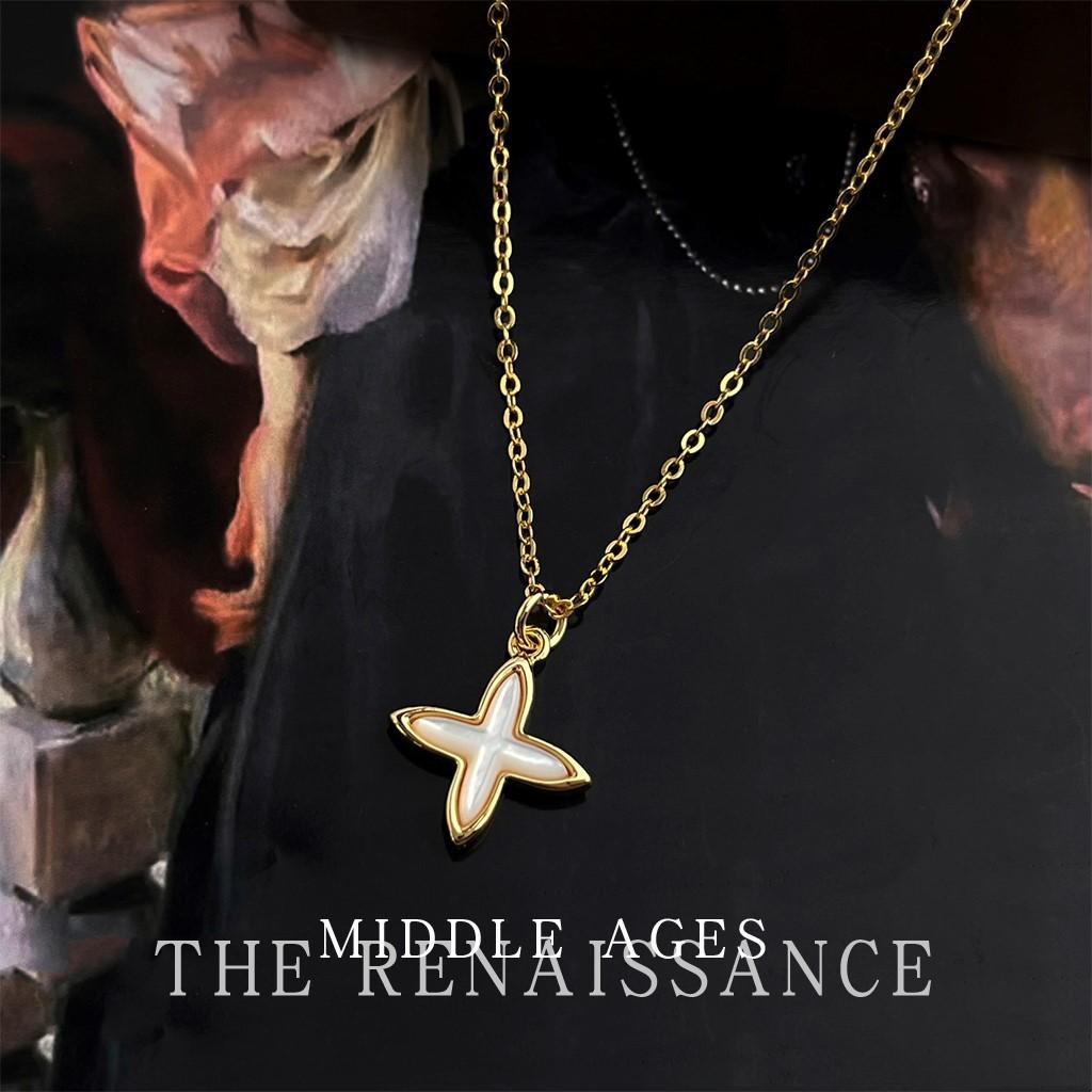Fritillary Mangxing Necklace Light Luxury Sweater Chain Fashion Commuter Niche Simple Necklace Women.