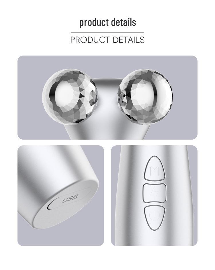 4D EMS Roller Massager & 3D Sculpting Microcurrent Beauty Device for Home Use