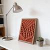 Handmade Woven Tapestry Frame Framed Boho Cotton Wall Art Wooden Rope Wall Hanging