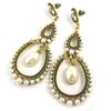 Les Trésors De Lily [M8063] - Designer Earrings 'Sissi' Golden Beige