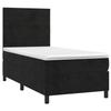 3143051 vidaXL Lit à sommier tapissier et matelas Noir 80x200 cm Velours
