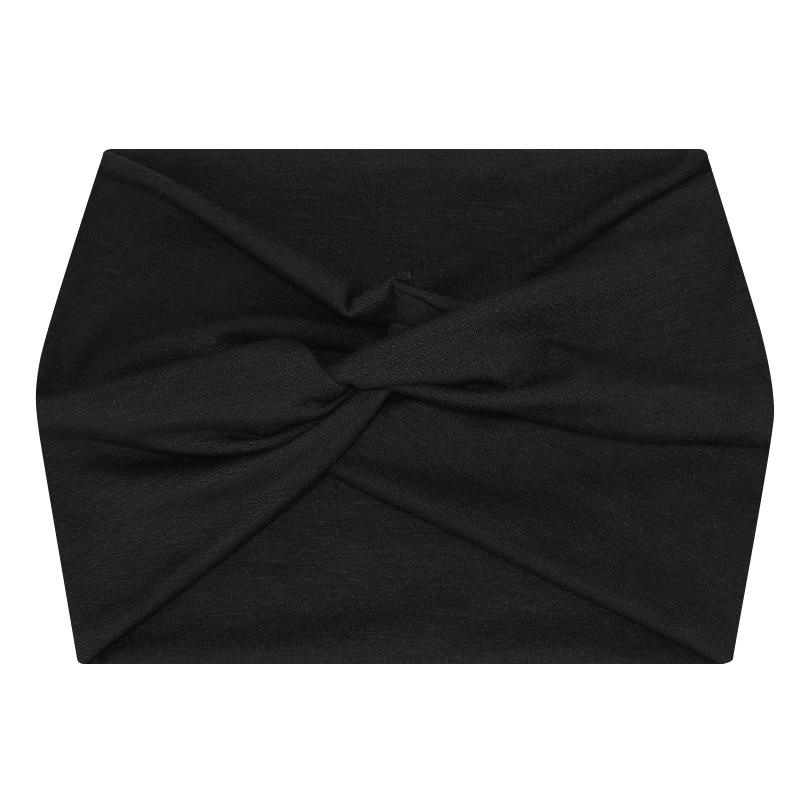 Afro breites elastisches Stirnband für Damen: Schweißabsorbierendes Yoga- & Lauf-Haarband.