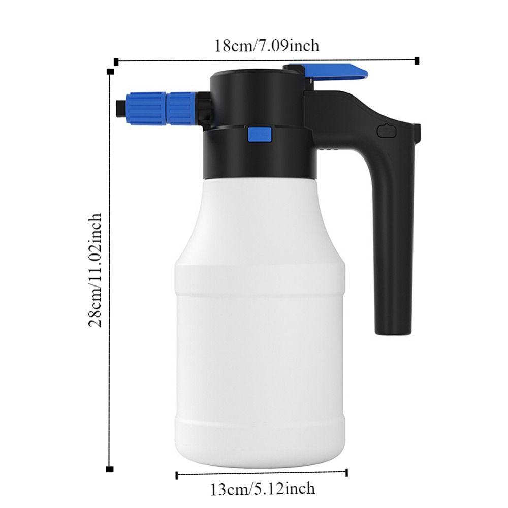 Electric Car Wash Foam Spray Pot Universal Pneumatic High Pressure Spray Bottle Fan Type 1.5L Hand-held Foam Watering Can