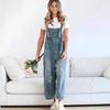 Damen Denim Latzhose Zerrissen Baggy Jeans Jumpsuit Romper Hose mit Taschen für Streetwear